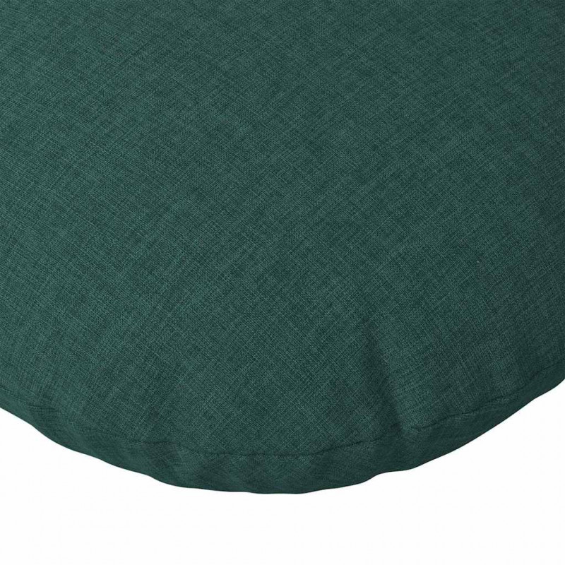 Poduszki na siedziska 2 pcs Ciemna zieleń Ø30 x 13 cm tkanina