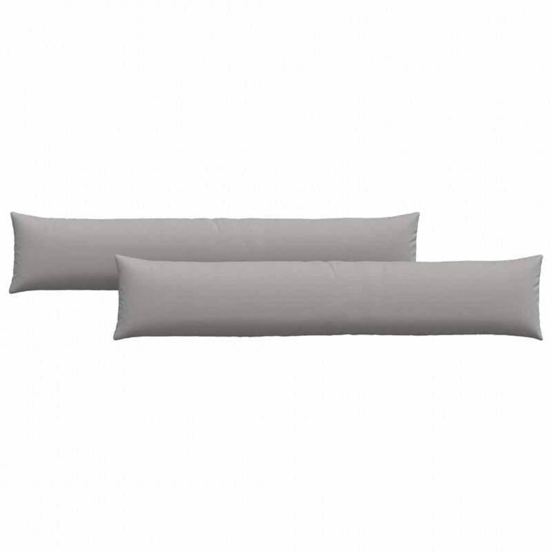 Poduszki na sofę 2 pcs Szary chmur 200 x 40 cm tkanina