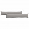 Poduszki na sofę 2 pcs Szary chmur 200 x 40 cm tkanina