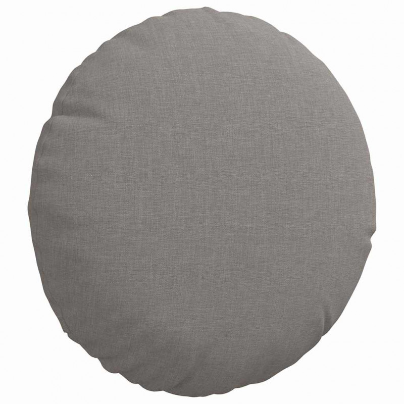 Poduszki na siedziska 2 pcs Ciemnoszary Ø30 x 13 cm tkanina