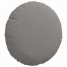 Poduszki na siedziska 2 pcs Ciemnoszary Ø30 x 13 cm tkanina