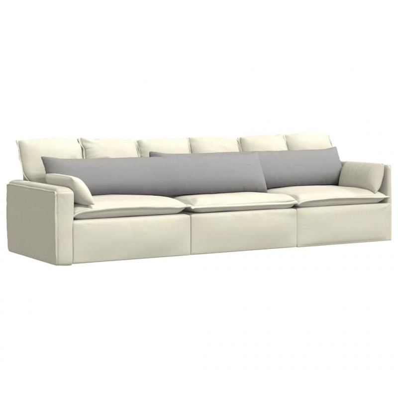 Poduszki na sofę 2 pcs Szary chmur 200 x 40 cm tkanina