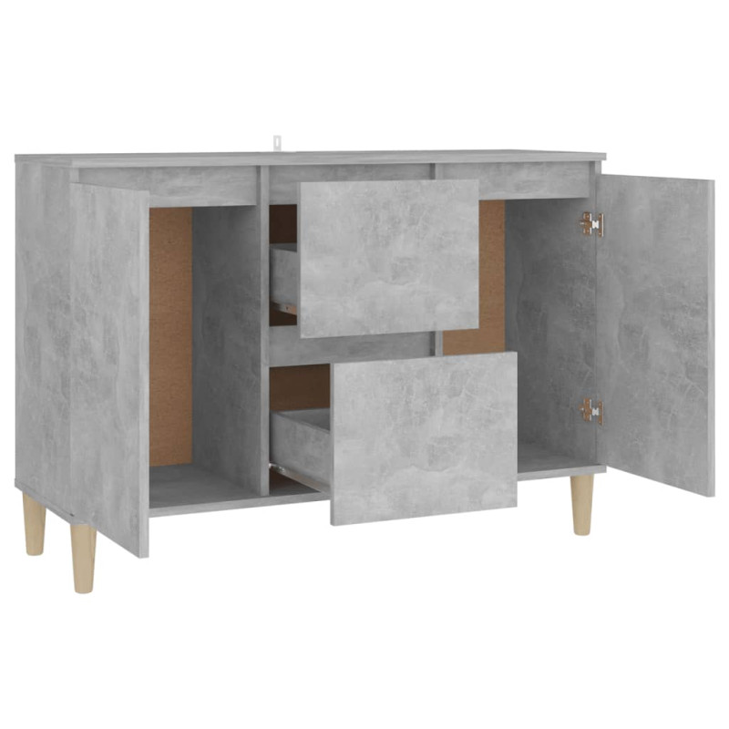 Szafka, szarość betonu, 101x35x70 cm, materiał drewnopochodny