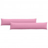 Poduszki na sofę 2 pcs Różowy 200 x 40 cm tkanina