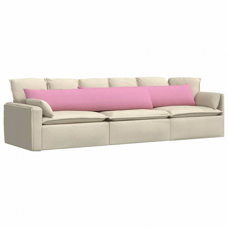 Poduszki na sofę 2 pcs Różowy 200 x 40 cm tkanina