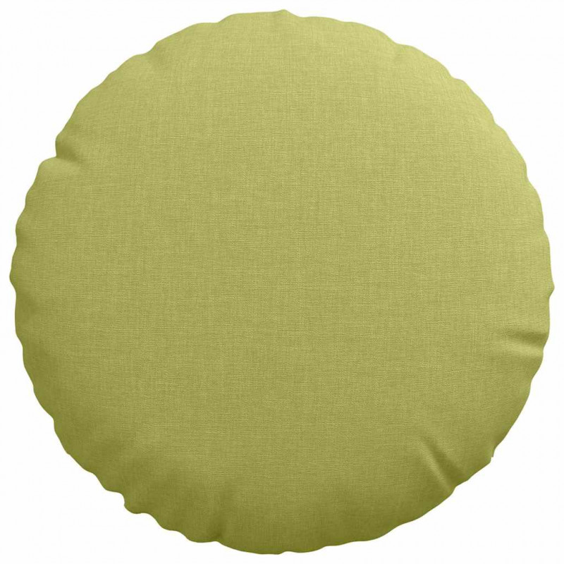 Poduszki na siedziska 2 pcs Jasnozielony Ø30 x 13 cm tkanina