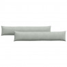 Poduszki na sofę 2 pcs Jasnoszary 200 x 40 cm