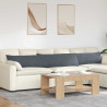 Poduszki na sofę 2 pcs Ciemnoszary 200 x 40 cm