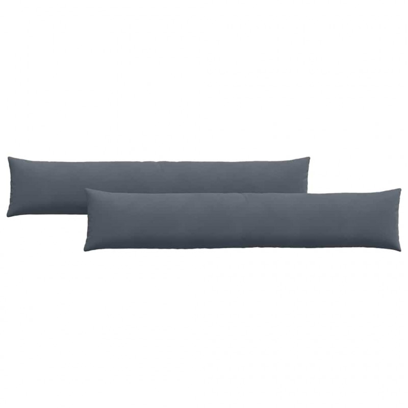 Poduszki na sofę 2 pcs Ciemnoszary 200 x 40 cm