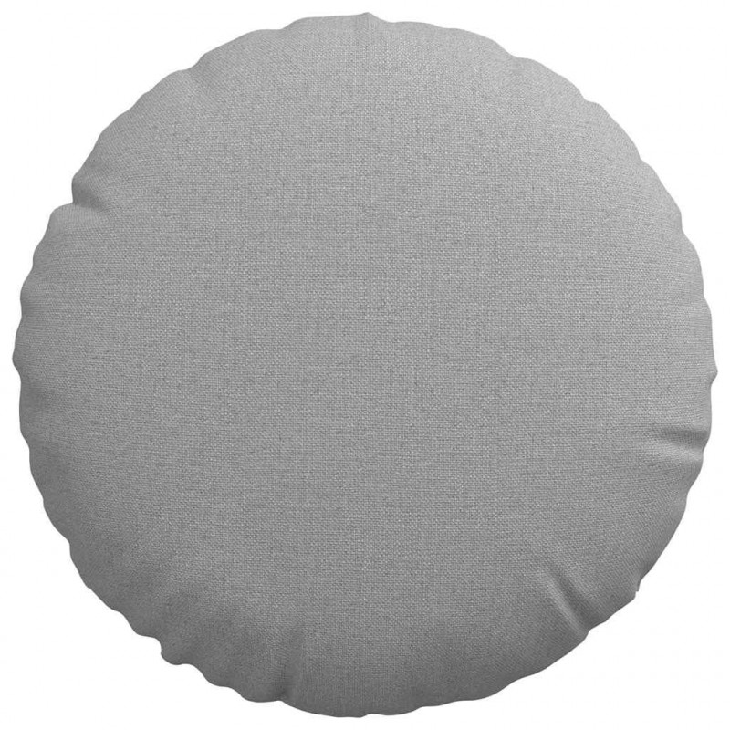 Poduszki na siedziska 2 pcs Szary chmur Ø30 x 13 cm tkanina