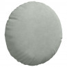 Poduszki na siedziska 2 pcs Jasnoszary Ø 40 x 13 cm Aksamit