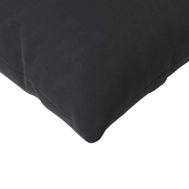 Poduszki na sofę 2 pcs Czarny 200 x 40 cm Tkanina sztruksowa