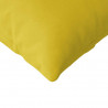 Poduszki na sofę 2 pcs Żółty 200 x 40 cm Tkanina sztruksowa