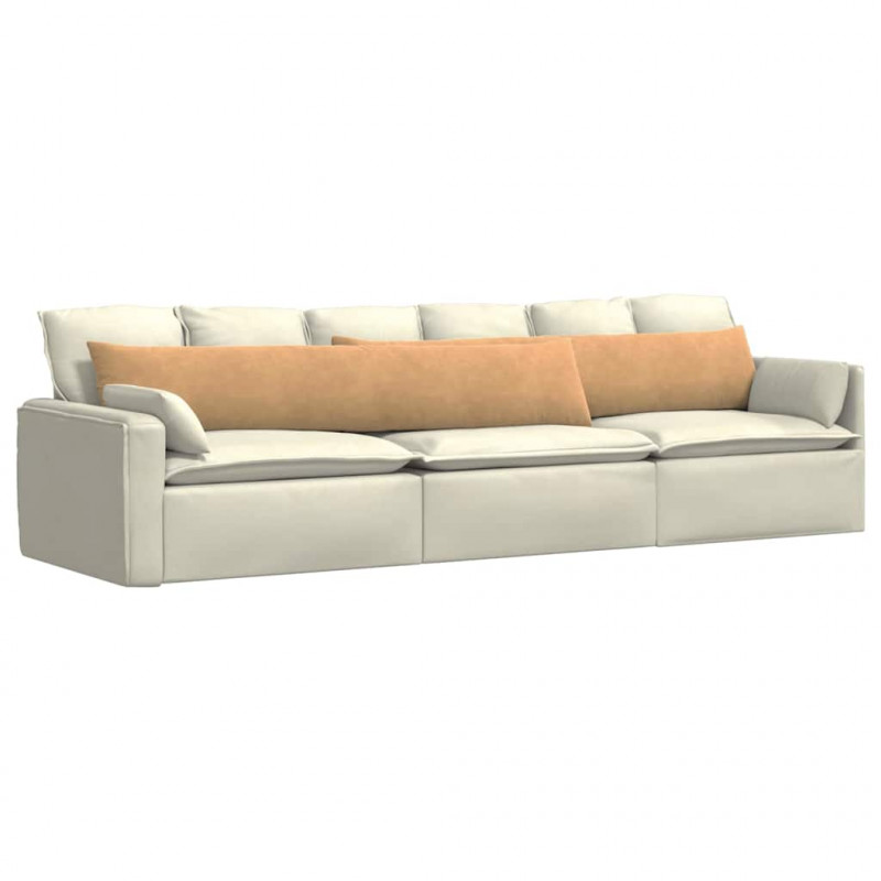 Poduszki na sofę 2 pcs Brązowy 200 x 40 cm Tkanina sztruksowa