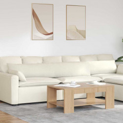 Poduszki na sofę 2 pcs Kremowy 200 x 40 cm Tkanina sztruksowa