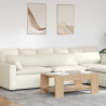 Poduszki na sofę 2 pcs Kremowy 200 x 40 cm Tkanina sztruksowa