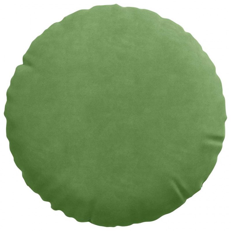 Poduszki na siedziska 2 pcs Jasnozielony Ø 40 x 13 cm Aksamit