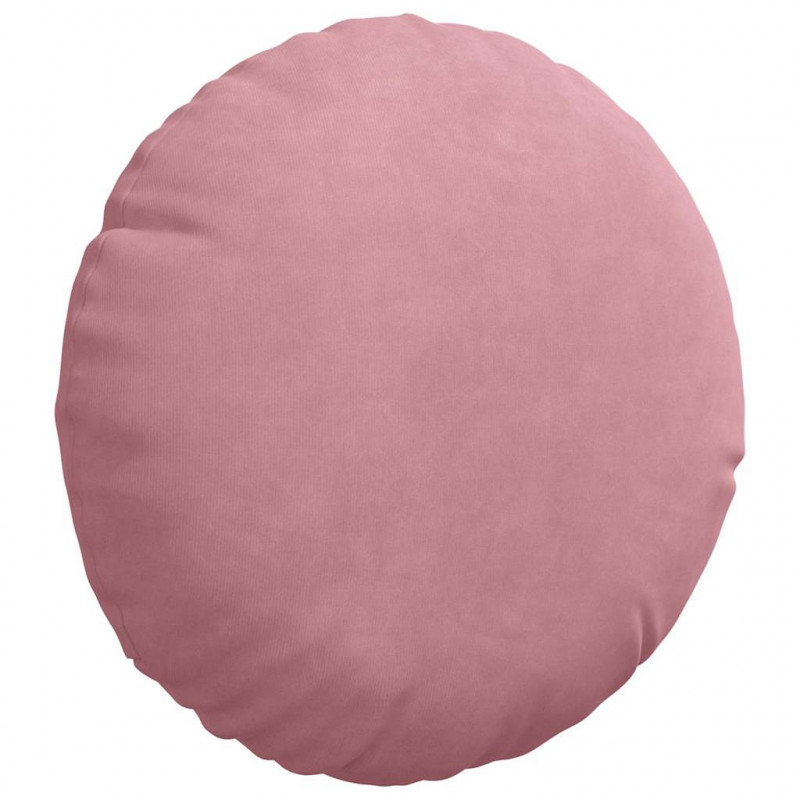 Poduszki na siedziska 2 pcs Różowy Ø 40 x 13 cm Aksamit