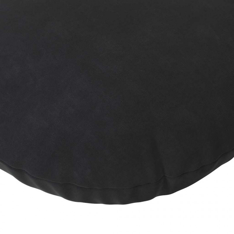 Poduszki na siedziska 2 pcs Czarny Ø 40 x 13 cm Aksamit