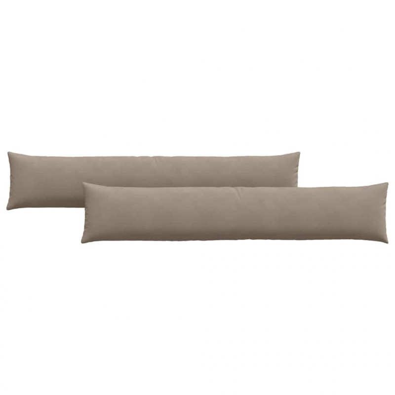 Poduszki na sofę 2 pcs Ciemnoszary 200 x 40 cm tkanina