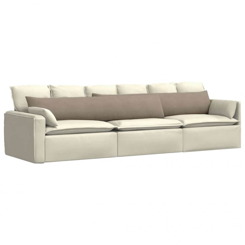 Poduszki na sofę 2 pcs Ciemnoszary 200 x 40 cm tkanina