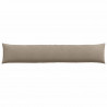 Poduszki na sofę 2 pcs Ciemnoszary 200 x 40 cm tkanina