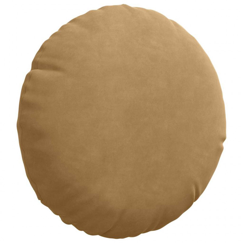 Poduszki na siedziska 2 pcs Brązowy Ø 40 x 13 cm Aksamit