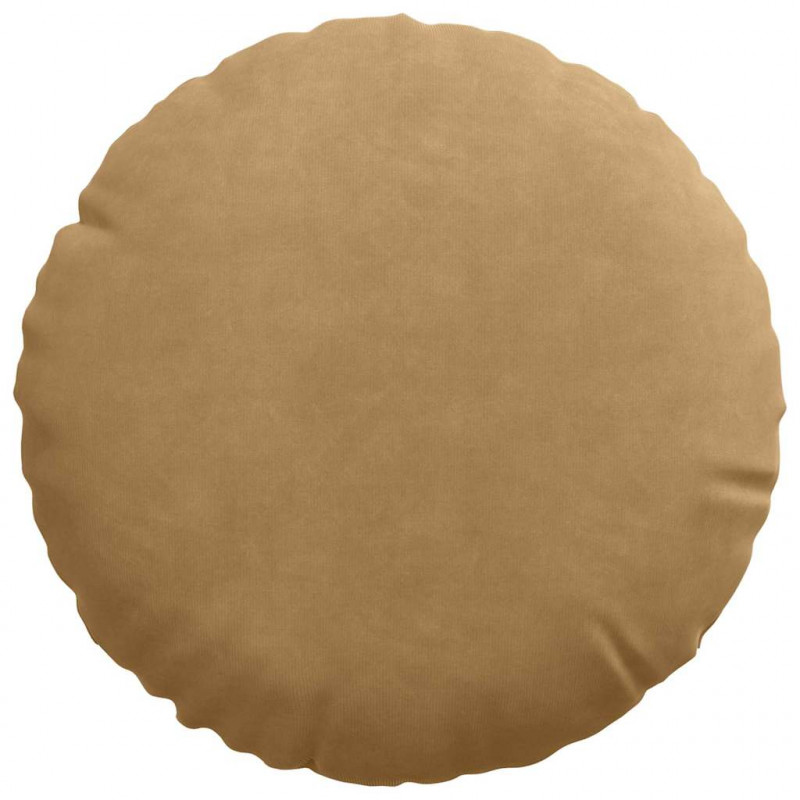 Poduszki na siedziska 2 pcs Brązowy Ø 40 x 13 cm Aksamit