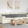 Poduszki na sofę 2 pcs Ciemnoszary 200 x 40 cm tkanina