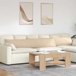 Poduszki na sofę 2 pcs Kremowy 200 x 40 cm tkanina