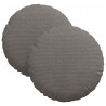 Poduszki na siedziska 2 pcs Jasnoszary Ø 30 x 13 cm