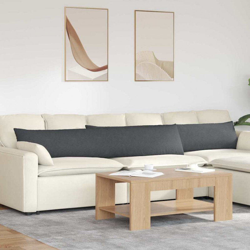 Poduszki na sofę 2 pcs Ciemnoszary 200 x 40 cm