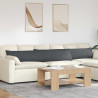 Poduszki na sofę 2 pcs Ciemnoszary 200 x 40 cm