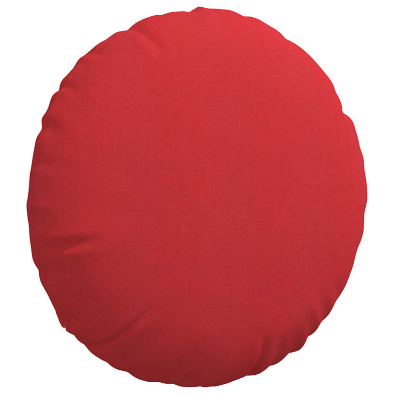 Poduszki na siedziska 2 pcs Czerwony Ø60 x 21 cm tkanina