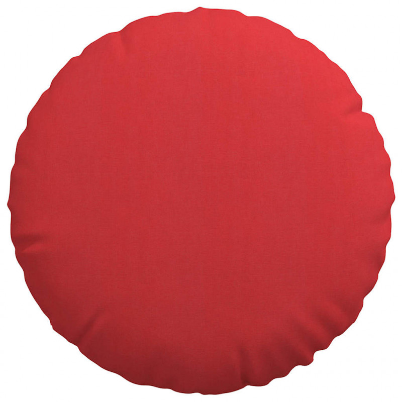 Poduszki na siedziska 2 pcs Czerwony Ø60 x 21 cm tkanina