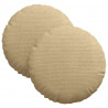 Poduszki na siedziska 2 pcs Szary zielony Ø 30 cm