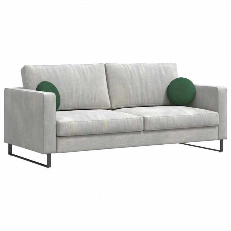 Poduszki na siedziska 2 pcs Ciemna zieleń Ø 30 cm