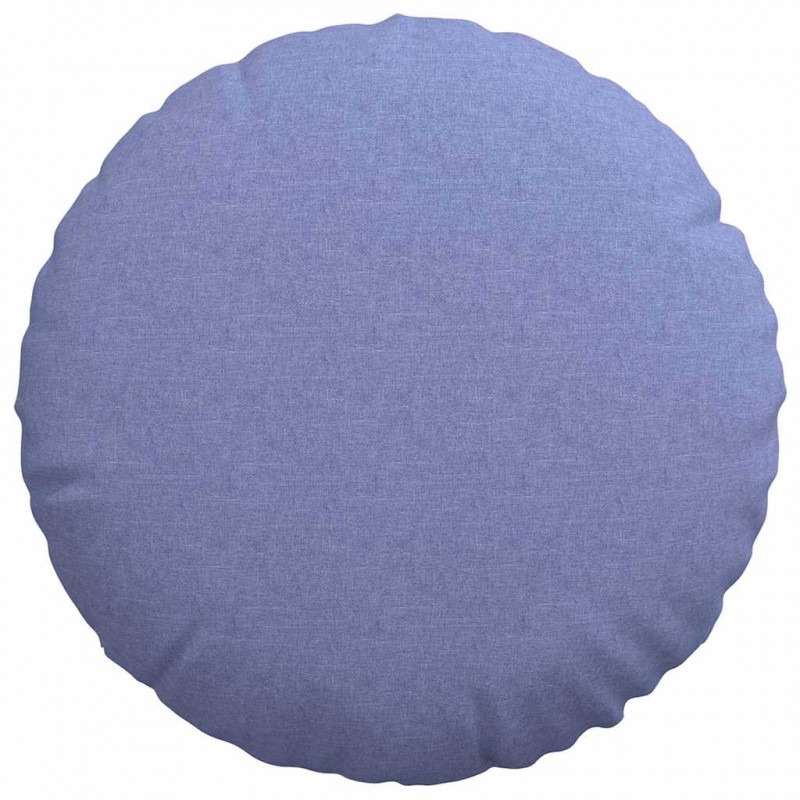Poduszki na siedziska 2 pcs Niebieski dżins Ø60 x 21 cm tkanina