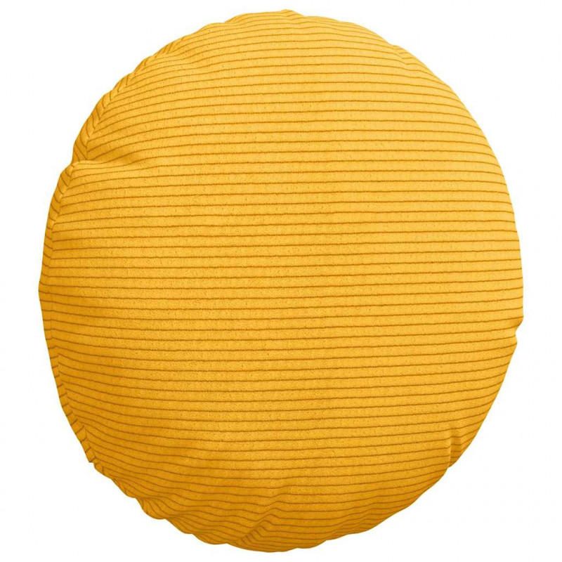 Poduszki na siedziska 2 pcs Jasnożółty Ø 30 cm