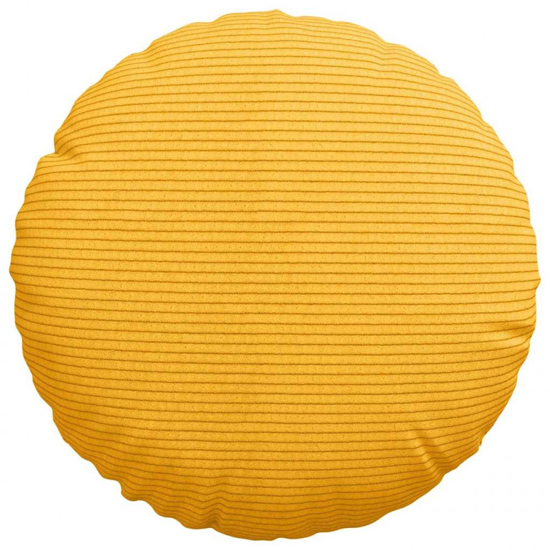 Poduszki na siedziska 2 pcs Jasnożółty Ø 30 cm