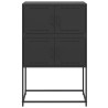 Szafka, czarna, 68,5x38,5x107 cm, stal