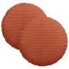 Poduszki na siedziska 2 pcs Czerwono-pomarańczowy Ø 30 cm