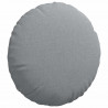 Poduszki na siedziska 2 pcs Jasnoszary Ø40 x 13 cm tkanina