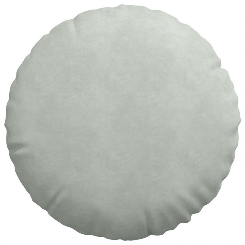 Poduszki na siedziska 2 pcs Jasnoszary Ø 40 x 13 cm Aksamit
