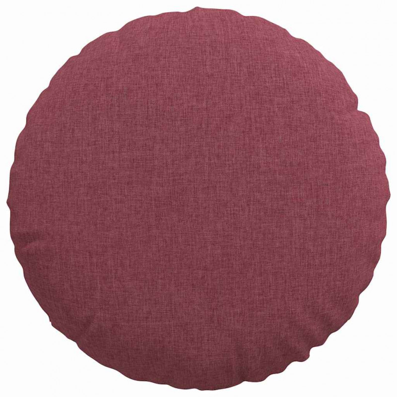 Poduszki na siedziska 2 pcs Czerwone wino Ø40 x 13 cm tkanina