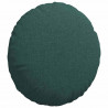 Poduszki na siedziska 2 pcs Ciemna zieleń Ø40 x 13 cm tkanina