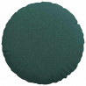 Poduszki na siedziska 2 pcs Ciemna zieleń Ø40 x 13 cm tkanina