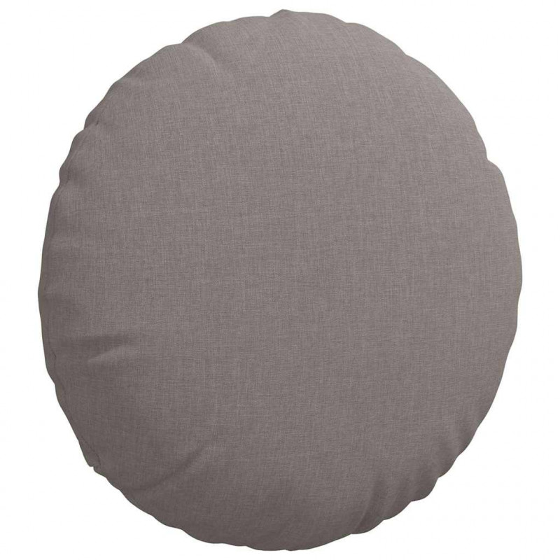 Poduszki na siedziska 2 pcs Ciemnoszary Ø40 x 13 cm tkanina