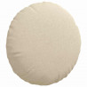 Poduszki na siedziska 2 pcs Kremowy Ø40 x 13 cm tkanina