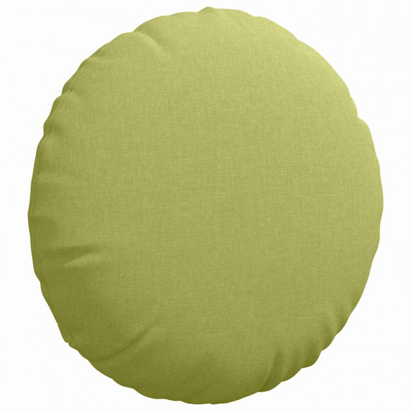 Poduszki na siedziska 2 pcs Jasnozielony Ø40 x 13 cm tkanina